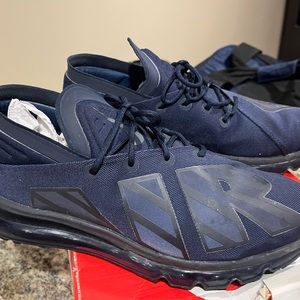 Mens Nike Air Max Flair SE Running Sneaker Shoes. Size 9.5 Navy Blue.